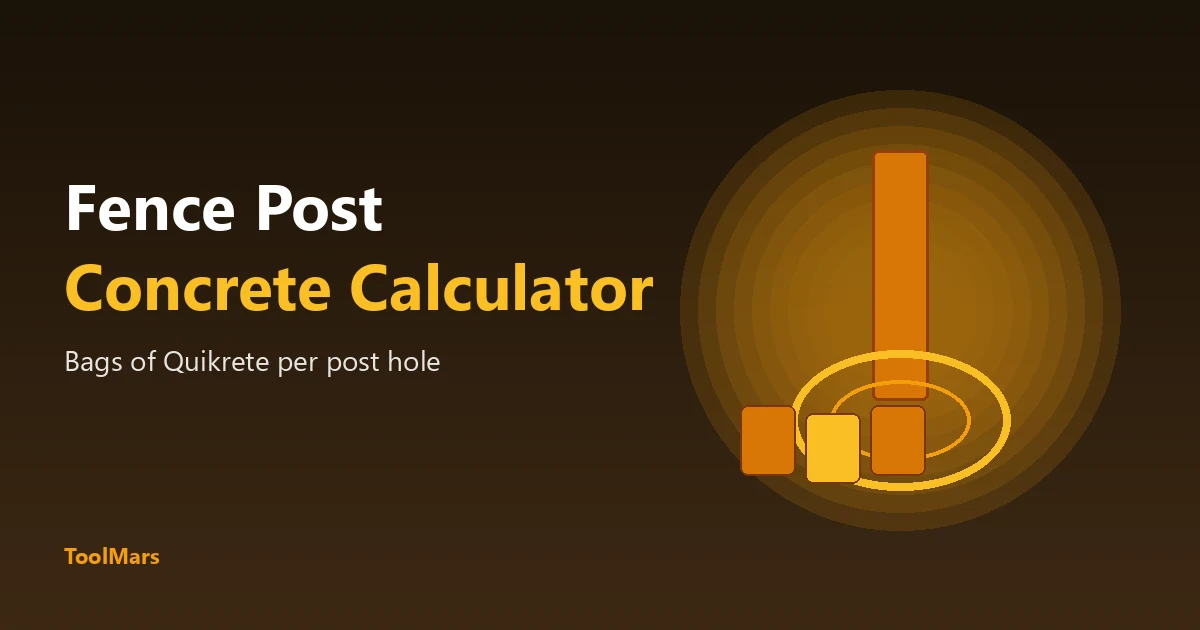 How Many Bags of Concrete Per Fence Post? Quikrete Guide