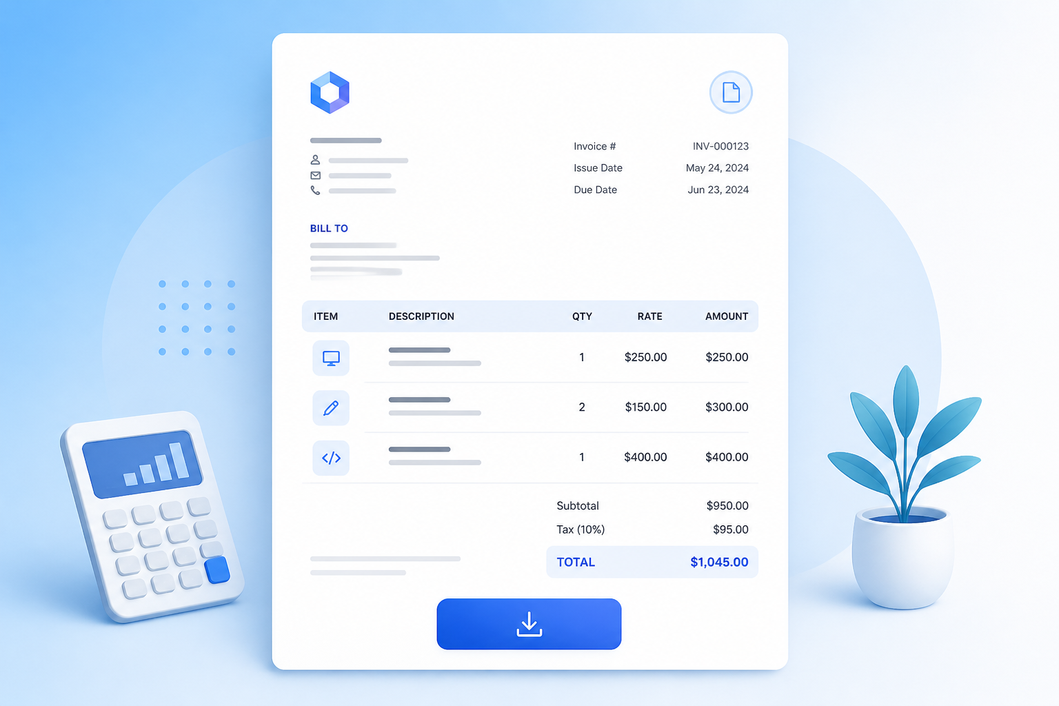 Free Invoice Generator: Create & Download PDF Invoices Online